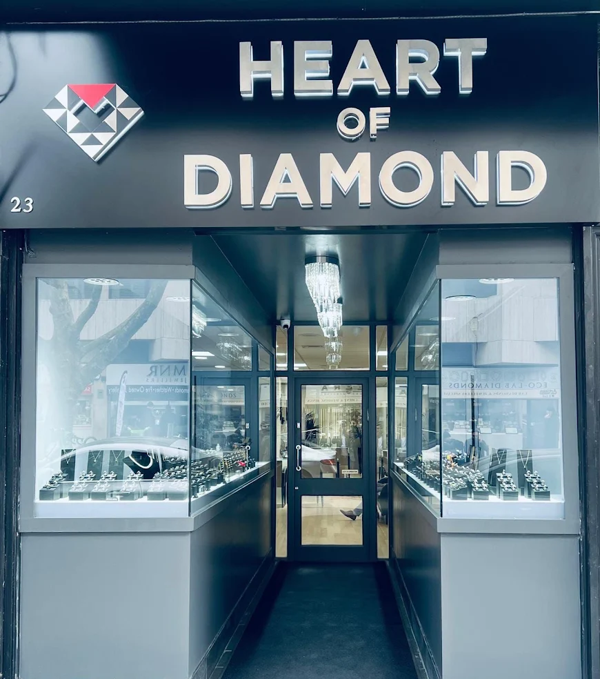 Heart Of Diamond shopfront at 23 Hatton Garden, London